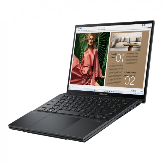 Лаптоп Asus ZenBook Duo 14 UX8406CA-PZ042X, Screen Pad Plus, INTEL ARL H Core Ultra 9 14" OLED, WQXGA+ ( 2880X1800 ) 16:10Touch, 32GB, 2TB SSD, Soft Keyboard, Windows 11 Pro,Gray, BackpackSleeve Лаптоп Asus ZenBook Duo 14 UX8406CA-PZ042X, Screen Pad Plus, INTEL ARL H Core Ultra 9 14" OLED, WQXGA+ ( 2880X1800 ) 16:10Touch, 32GB, 2TB SSD, Soft Keyboard, Windows 11 Pro,Gray, BackpackSleeve