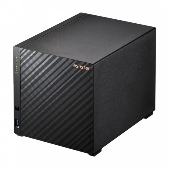 Asustor AS1104T 4 bay NAS, Realtek RTD1296, Quad-Core, 1.4GHz, 1GB DDR4 (not expandable), 2.5GbE x1, USB3.2 Gen1 x2, WOW (Wake on WAN), System Sleep Mode, hardware encryption, EZ connect, EZ Sync Asustor AS1104T 4 bay NAS, Realtek RTD1296, Quad-Core, 1.4GHz, 1GB DDR4 (not expandable), 2.5GbE x1, USB3.2 Gen1 x2, WOW (Wake on WAN), System Sleep Mode, hardware encryption, EZ connect, EZ Sync