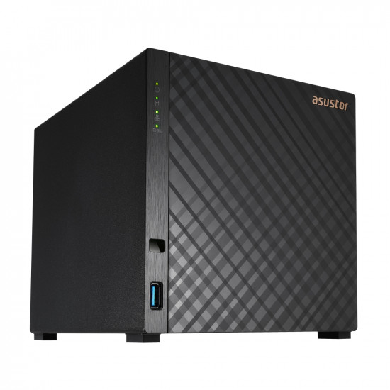 Asustor AS1104T 4 bay NAS, Realtek RTD1296, Quad-Core, 1.4GHz, 1GB DDR4 (not expandable), 2.5GbE x1, USB3.2 Gen1 x2, WOW (Wake on WAN), System Sleep Mode, hardware encryption, EZ connect, EZ Sync Asustor AS1104T 4 bay NAS, Realtek RTD1296, Quad-Core, 1.4GHz, 1GB DDR4 (not expandable), 2.5GbE x1, USB3.2 Gen1 x2, WOW (Wake on WAN), System Sleep Mode, hardware encryption, EZ connect, EZ Sync