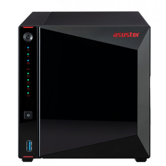 Asustor AS5304T, 4-Bay NAS, Intel Celeron J4105 Quad-Core 1.5 GHz (burst up 2.5 GHz), 4 GB SO-DIMM DDR4,4 x 2.5"/3.5" SATA3 HDD or SSD 2.5 GbE x 2, USB 3.2 Gen 1 Type A x 3, WOW (Wake on WAN), WOL, System Sleep Mode, AES-NI hardware encryption Asustor AS5304T, 4-Bay NAS, Intel Celeron J4105 Quad-Core 1.5 GHz (burst up 2.5 GHz), 4 GB SO-DIMM DDR4,4 x 2.5"/3.5" SATA3 HDD or SSD 2.5 GbE x 2, USB 3.2 Gen 1 Type A x 3, WOW (Wake on WAN), WOL, System Sleep Mode, AES-NI hardware encryption