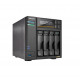 Asustor Lockerstor 4 Gen3 AS6804T 4 Bay NAS, AMD Ryzen Embedded Quad-Core 2.3GHz (burst up to 3.8GHz), Dual USB 4 Ports, Dual 10GbE Ports, Dual 5GbE Ports, 16G ECC RAM DDR5 (Max. 64GB) 4x M.2 SSD Slots (Diskless), 2 x Type C, Black Asustor Lockerstor 4 Gen3 AS6804T 4 Bay NAS, AMD Ryzen Embedded Quad-Core 2.3GHz (burst up to 3.8GHz), Dual USB 4 Ports, Dual 10GbE Ports, Dual 5GbE Ports, 16G ECC RAM DDR5 (Max. 64GB) 4x M.2 SSD Slots (Diskless), 2 x Type C, Black