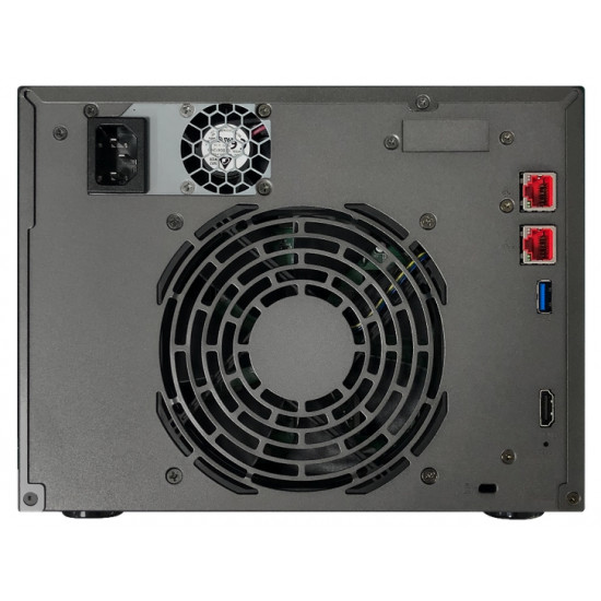 Asustor Lockerstor  AS6706,6 Bay NAS, Intel Jasper Lake Quad-Core 2.0GHz, 8GB RAM DDR4, 2.5GbEx2, M.2 SSD Slots x 4 (Diskless), USB 3.2 Gen 2x2, Ttoolless installation, with hot-swappable tray, hardware encryption, MyArchive, EZ connect, EZ Sync, Black