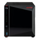 Asustor Nimbustor AS5404T, 4 Bay NAS, Quad-Core 2.0GHz CPU, Dual 2.5GbE Ports, 4GB SO-DIMM DDR4 (Max. 16GB), Four M.2 SSD Slots (Diskless), 3x USB 3.2 Gen 1 Type A, WOW (Wake on WAN), WOL, System Sleep Mode, AES-NI hardware, encryption, Black