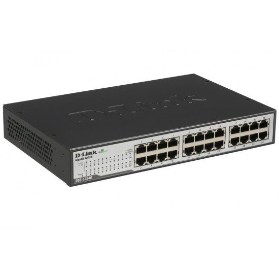 D-Link 24-Port 10/100/1000Mbps Copper Gigabit Ethernet Switch, rack mountable D-Link 24-Port 10/100/1000Mbps Copper Gigabit Ethernet Switch, rack mountable