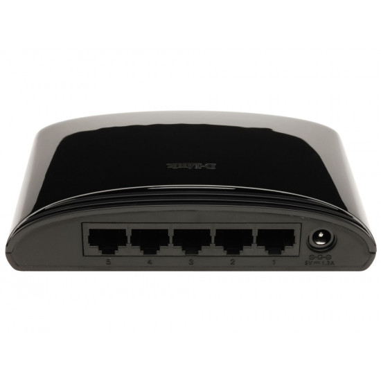 D-Link 5-Port 10/100Mbps Fast Ethernet Unmanaged Switch D-Link 5-Port 10/100Mbps Fast Ethernet Unmanaged Switch