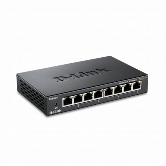 D-Link 8-port 10/100/1000 Gigabit Metal Housing Desktop Switch D-Link 8-port 10/100/1000 Gigabit Metal Housing Desktop Switch