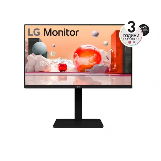 LG 24BA550-B, 23.8" IPS LED AG, 200cd/m2, Full HD 1920x1080, 100Hz, sRGB 95% , D-Sub, Display Port, HDMI, USB 5 Gbps, Speaker 2W x 2, Tilt, Height, Swivel, Pivot, Reader Mode, LG Switch app, Black LG 24BA550-B, 23.8" IPS LED AG, 200cd/m2, Full HD 1920x1080, 100Hz, sRGB 95% , D-Sub, Display Port, HDMI, USB 5 Gbps, Speaker 2W x 2, Tilt, Height, Swivel, Pivot, Reader Mode, LG Switch app, Black