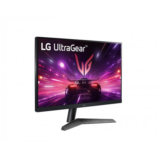 LG 24GS60F-B, UltraGear, 23.8" IPS, AG, 1ms GtG, 180Hz, 1000:1, 300cd/m2, Full HD 1920x1080, NVIDIA G-SYNC, Radeon FreeSync, HDR 10, sRGB 99%, HDMI, DisplayPort, Reader Mode, Headphone out, Tilt, Black