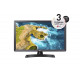 LG 24TQ510S-PZ, 23.6" WVA, LED, Smart webOS, TV Tuner DVB-T2/C /S2, 1000:1, Mega DFC, 200cd, 1366x768, AI SOUND, WiFi, HDMI, Bluetooth, USB 2.0, HOTEL MODE, AirPlay, Speaker 2x5W, Black