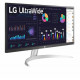 LG 29WQ600-W, 29" UltraWide Full HD, IPS Panel, 1ms MBR, 1000:1, 250 cd/m2, 21:9, 2560 x 1080, HDR 10, sRGB 99%, FreeSync, 100Hz, USB Type-C, Speacers, HDMI, DP, Tilt, Headphone Out, Black