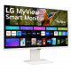 LG 32SR85U-W, 31.5" IPS Smart webOS, Full HD Web cam, AG, 5ms, 1000:1, 400cd/m, DCI-P3 95%, 4K UHD (3840x2160), ThinQ, HDR 10, HDMI, USB Type-C-PD 90W, Wi-Fi B/in, AirPlay 2, Bluetooth, Speakers 5W x 2, Height Adjustable, Tilt, White LG 32SR85U-W, 31.5" IPS Smart webOS, Full HD Web cam, AG, 5ms, 1000:1, 400cd/m, DCI-P3 95%, 4K UHD (3840x2160), ThinQ, HDR 10, HDMI, USB Type-C-PD 90W, Wi-Fi B/in, AirPlay 2, Bluetooth, Speakers 5W x 2, Height Adjustable, Tilt, White