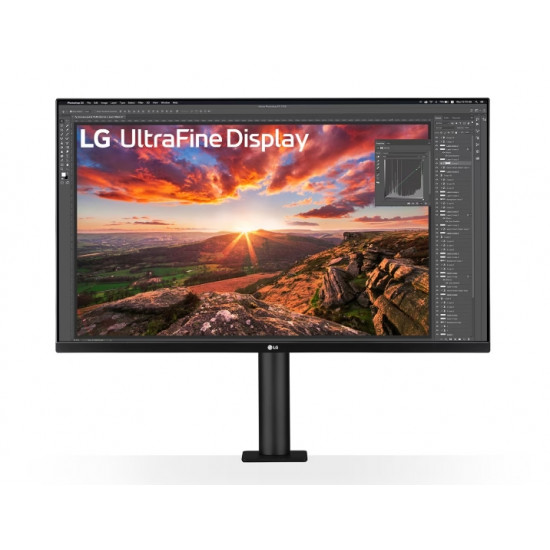 LG 32UN880K-B, 31.5" UltraFine Ergo 4K, IPS AG, DCI-P3 95%, 5ms, 350 cd/m2, 1000:1, 3840x2160, HDR 10, USB Type-C 60W, USB, HDMI, DisplayPort, AMD FreeSync, Speaker 5Wx2, LG Switch, Reader Mode, Tilt/Height/Swivel/Pivot/ Extend/Retract, Black LG 32UN880K-B, 31.5" UltraFine Ergo 4K, IPS AG, DCI-P3 95%, 5ms, 350 cd/m2, 1000:1, 3840x2160, HDR 10, USB Type-C 60W, USB, HDMI, DisplayPort, AMD FreeSync, Speaker 5Wx2, LG Switch, Reader Mode, Tilt/Height/Swivel/Pivot/ Extend/Retract, Black