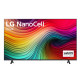 Телевизор LG 55NANO81T3A, 55" 4K HDR Smart Nano Cell TV, 3840x2160, DVB-T2/C/S2, AI Alpha 5 Gen7, HDR 10 PRO, webOS 24, ThinQ AI, WiFi, Clear Voice, AI Upscaling, Bluetooth, Hdmi, CI, LAN, AirPlay2, SPDIF, 2 Pole stand, Silver Телевизор LG 55NANO81T3A, 55" 4K HDR Smart Nano Cell TV, 3840x2160, DVB-T2/C/S2, AI Alpha 5 Gen7, HDR 10 PRO, webOS 24, ThinQ AI, WiFi, Clear Voice, AI Upscaling, Bluetooth, Hdmi, CI, LAN, AirPlay2, SPDIF, 2 Pole stand, Silver