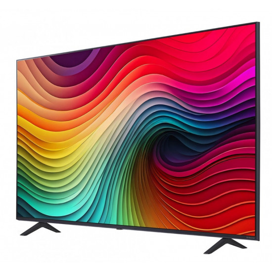 Телевизор LG 55NANO81T3A, 55" 4K HDR Smart Nano Cell TV, 3840x2160, DVB-T2/C/S2, AI Alpha 5 Gen7, HDR 10 PRO, webOS 24, ThinQ AI, WiFi, Clear Voice, AI Upscaling, Bluetooth, Hdmi, CI, LAN, AirPlay2, SPDIF, 2 Pole stand, Silver Телевизор LG 55NANO81T3A, 55" 4K HDR Smart Nano Cell TV, 3840x2160, DVB-T2/C/S2, AI Alpha 5 Gen7, HDR 10 PRO, webOS 24, ThinQ AI, WiFi, Clear Voice, AI Upscaling, Bluetooth, Hdmi, CI, LAN, AirPlay2, SPDIF, 2 Pole stand, Silver