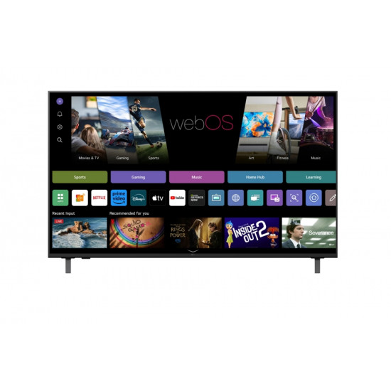 Телевизор LG 55UA75003LA, 55" 4K UltraHD TV 4K (3840x2160), DVB-T2/C/S2, webOS 25 Smart, ThinQ AI, Alpha 7 AI Processor, WiFi, HDR10 pro, HLG, ALLM/HGiG, 4K Upscaling, AI Sound pro, Multiple View, HDMI eARC, LAN, USB, Bluetooth, Google Cast, 2 Pole S