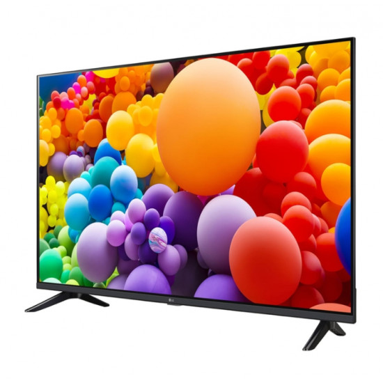 Телевизор LG 55UT73003LA, 55" 4K UltraHD TV 4K (3840 x 2160), DVB-T2/C/S2, webOS 24 Smart TV, ThinQ AI, Alpha 5 AI 4K Gen7, WiFi, HDR10, ALLM/HGiG, AI Upscaling, AI Sound(Virtual 9.1.2 Up-mix), AirPlay, Quick Card, HDMI eARC, CI, LAN, USB, Bluetooth,