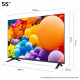 Телевизор LG 55UT73003LA, 55" 4K UltraHD TV 4K (3840 x 2160), DVB-T2/C/S2, webOS 24 Smart TV, ThinQ AI, Alpha 5 AI 4K Gen7, WiFi, HDR10, ALLM/HGiG, AI Upscaling, AI Sound(Virtual 9.1.2 Up-mix), AirPlay, Quick Card, HDMI eARC, CI, LAN, USB, Bluetooth,