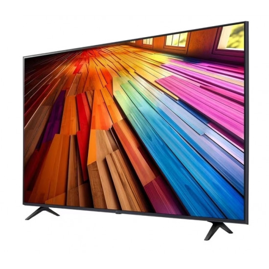 Телевизор LG 55UT80003LA, 55" 4K UltraHD TV 4K (3840 x 2160), DVB-T2/C/S2, webOS 24 Smart TV, ThinQ AI, Alpha 5 AI 4K Gen7, WiFi, HDR10 pro, HLG, ALLM/HGiG, AI Upscaling, AI Sound(Virtual 9.1.2 Up-mix), AirPlay, Quick Card, HDMI eARC, CI, LAN, USB, B Телевизор LG 55UT80003LA, 55" 4K UltraHD TV 4K (3840 x 2160), DVB-T2/C/S2, webOS 24 Smart TV, ThinQ AI, Alpha 5 AI 4K Gen7, WiFi, HDR10 pro, HLG, ALLM/HGiG, AI Upscaling, AI Sound(Virtual 9.1.2 Up-mix), AirPlay, Quick Card, HDMI eARC, CI, LAN, USB, B