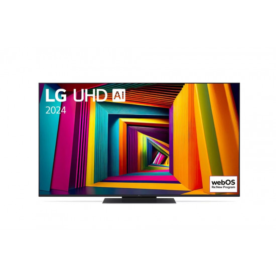 Телевизор LG 55UT91003LA, 55" 4K UltraHD TV 4K (3840 x 2160), DVB-T2/C/S2, webOS 24 Smart TV, ThinQ AI, Alpha 5 AI 4K Gen7, WiFi, HDR10 pro, HLG, ALLM/HGiG, AI Upscaling, AI Sound(Virtual 9.1.2 Up-mix), AirPlay, Quick Card, HDMI eARC, CI, LAN, USB, B Телевизор LG 55UT91003LA, 55" 4K UltraHD TV 4K (3840 x 2160), DVB-T2/C/S2, webOS 24 Smart TV, ThinQ AI, Alpha 5 AI 4K Gen7, WiFi, HDR10 pro, HLG, ALLM/HGiG, AI Upscaling, AI Sound(Virtual 9.1.2 Up-mix), AirPlay, Quick Card, HDMI eARC, CI, LAN, USB, B