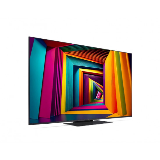 Телевизор LG 55UT91003LA, 55" 4K UltraHD TV 4K (3840 x 2160), DVB-T2/C/S2, webOS 24 Smart TV, ThinQ AI, Alpha 5 AI 4K Gen7, WiFi, HDR10 pro, HLG, ALLM/HGiG, AI Upscaling, AI Sound(Virtual 9.1.2 Up-mix), AirPlay, Quick Card, HDMI eARC, CI, LAN, USB, B Телевизор LG 55UT91003LA, 55" 4K UltraHD TV 4K (3840 x 2160), DVB-T2/C/S2, webOS 24 Smart TV, ThinQ AI, Alpha 5 AI 4K Gen7, WiFi, HDR10 pro, HLG, ALLM/HGiG, AI Upscaling, AI Sound(Virtual 9.1.2 Up-mix), AirPlay, Quick Card, HDMI eARC, CI, LAN, USB, B