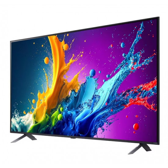 Телевизор LG 50QNED80T3A, 50" 4K QNED HDR Smart TV, 3840x2160, DVB-T2/C/S2, Alpha 5 AI 4K Gen7, HDR 10 PRO, webOS 24 ThinQ, 4K Upscaling, WiFi 5, Voice Controll, Bluetooth 5.1, AirPlay 2, LAN, CI, HDMI, SPDIF, 2 pole Stand , Silver Телевизор LG 50QNED80T3A, 50" 4K QNED HDR Smart TV, 3840x2160, DVB-T2/C/S2, Alpha 5 AI 4K Gen7, HDR 10 PRO, webOS 24 ThinQ, 4K Upscaling, WiFi 5, Voice Controll, Bluetooth 5.1, AirPlay 2, LAN, CI, HDMI, SPDIF, 2 pole Stand , Silver