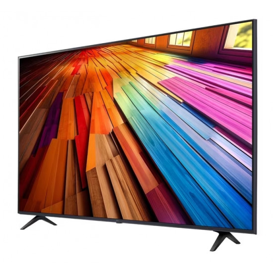 Телевизор LG 65UT80003LA, 65" 4K UltraHD TV 4K (3840 x 2160), DVB-T2/C/S2, webOS 24 Smart TV, ThinQ AI, Alpha 5 AI 4K Gen7, WiFi, HDR10 pro, HLG, ALLM/HGiG, AI Upscaling, AI Sound(Virtual 9.1.2 Up-mix), AirPlay, Quick Card, HDMI eARC, CI, LAN, USB, B Телевизор LG 65UT80003LA, 65" 4K UltraHD TV 4K (3840 x 2160), DVB-T2/C/S2, webOS 24 Smart TV, ThinQ AI, Alpha 5 AI 4K Gen7, WiFi, HDR10 pro, HLG, ALLM/HGiG, AI Upscaling, AI Sound(Virtual 9.1.2 Up-mix), AirPlay, Quick Card, HDMI eARC, CI, LAN, USB, B