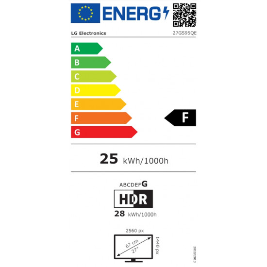 LG 27GS95QE-B, 26.5", UltraGear OLED 0.03ms (GtG), AG, QHD (2560x1440), 240Hz, HDR400, 275 cd/m2, 1 500 000:1, 1000cd/m2, DCI-P3 98.5%, USB3.0 (1up/2down), VRR, AMD Free-sync, NVIDIA G-Sync, HDMI, DP, Height Adjustable, Pivot, Tilt, Swive, Headphon LG 27GS95QE-B, 26.5", UltraGear OLED 0.03ms (GtG), AG, QHD (2560x1440), 240Hz, HDR400, 275 cd/m2, 1 500 000:1, 1000cd/m2, DCI-P3 98.5%, USB3.0 (1up/2down), VRR, AMD Free-sync, NVIDIA G-Sync, HDMI, DP, Height Adjustable, Pivot, Tilt, Swive, Headphon