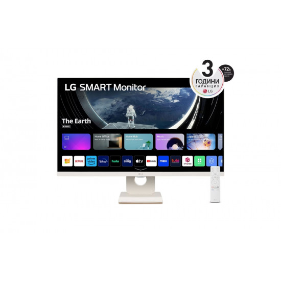 LG 27SR50F-W, 27" IPS Smart webOS23, Anti-Glare, 5ms, 1000:1, 250cd/m, FHD 1920x1080, HDR 10, HDMI, USB, Wi-Fi B/in, Reader Mode, Speakers 5W x 2, Tilt, Black LG 27SR50F-W, 27" IPS Smart webOS23, Anti-Glare, 5ms, 1000:1, 250cd/m, FHD 1920x1080, HDR 10, HDMI, USB, Wi-Fi B/in, Reader Mode, Speakers 5W x 2, Tilt, Black