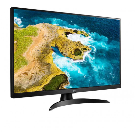 LG 27TQ615S-PZ, 27.0" IPS, Smart webOS, TV Tuner DVB-T2/C /S2, 1000:1, Mega DFC, 250cd, Full HD (1920 x 1080), Wi-Fi, LAN, AirPlay, HDMI, CI Slot, USB 2.0, Bluetooth, AI Sound, Speakers, Black LG 27TQ615S-PZ, 27.0" IPS, Smart webOS, TV Tuner DVB-T2/C /S2, 1000:1, Mega DFC, 250cd, Full HD (1920 x 1080), Wi-Fi, LAN, AirPlay, HDMI, CI Slot, USB 2.0, Bluetooth, AI Sound, Speakers, Black