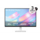LG 27US500-W, 27" UHD 4K, IPS Panel Anti-Glare, 5ms, 1000:1, 300cd/m, 3840x2160, DCI-P3 90% t, HDR 10, HDMI, DisplayPort, Dynamic Action Sync, LG Switch, Headphone out, Tilt, Black/White
