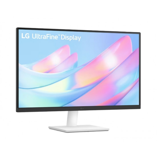 LG 27US500-W, 27" UHD 4K, IPS Panel Anti-Glare, 5ms, 1000:1, 300cd/m, 3840x2160, DCI-P3 90% t, HDR 10, HDMI, DisplayPort, Dynamic Action Sync, LG Switch, Headphone out, Tilt, Black/White