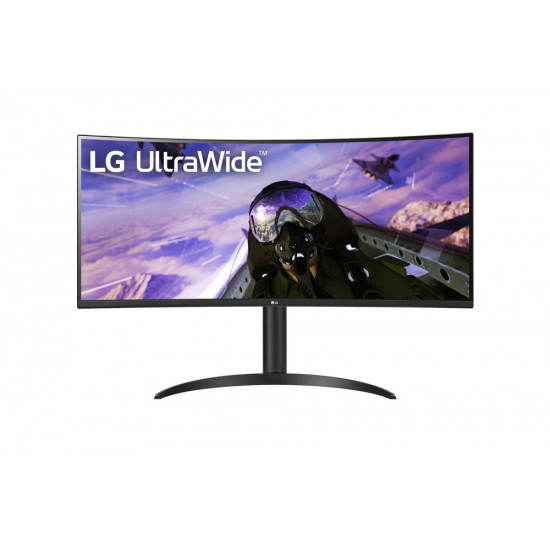 LG 34WP65CP-B, 34" UltraWide AG, Curved VA, 5ms, 1ms MBR, CR 3000:1, 300 cd/m2, 21:9, QHD 3440x1440, HDR10, AMD FreeSync, sRGB 99%, 160Hz, HDMI, DisplayPort, Speaker Maxx Audio 7Wx2, Tilt, Height Adjustable, Headphone Out, Black LG 34WP65CP-B, 34" UltraWide AG, Curved VA, 5ms, 1ms MBR, CR 3000:1, 300 cd/m2, 21:9, QHD 3440x1440, HDR10, AMD FreeSync, sRGB 99%, 160Hz, HDMI, DisplayPort, Speaker Maxx Audio 7Wx2, Tilt, Height Adjustable, Headphone Out, Black