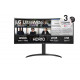 LG 34WR55QK-B 34" UltraWide AG , Curved 21:9 VA Panel, 5ms, 3000:1, 300 cd/m2, WQHD 3440x1440, HDR10, sRGB 99% , USB type-C 65W , 100Hz, HDMI, DisplayPort, PBP, Height Adjustable, Tilt, Reader Mode, Headphone Out, Black LG 34WR55QK-B 34" UltraWide AG , Curved 21:9 VA Panel, 5ms, 3000:1, 300 cd/m2, WQHD 3440x1440, HDR10, sRGB 99% , USB type-C 65W , 100Hz, HDMI, DisplayPort, PBP, Height Adjustable, Tilt, Reader Mode, Headphone Out, Black