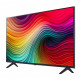 Телевизор LG 43NANO81T3A, 43" 4K HDR Smart Nano Cell TV, 3840x2160, DVB-T2/C/S2, AI Alpha 5 Gen7, HDR 10 PRO, webOS 24, ThinQ AI, WiFi, Clear Voice, AI Upscaling, Bluetooth, Hdmi, CI, LAN, AirPlay2, SPDIF, 2 Pole stand, Silver