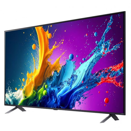 Телевизор LG 43QNED80T3A, 43" 4K QNED HDR Smart TV, 3840x2160, DVB-T2/C/S2, Alpha 5 AI 4K Gen7, HDR 10 PRO, webOS 24 ThinQ, 4K Upscaling, WiFi 5, Voice Controll, Bluetooth 5.1, AirPlay 2, LAN, CI, HDMI, SPDIF, 2 pole Stand , Titan Телевизор LG 43QNED80T3A, 43" 4K QNED HDR Smart TV, 3840x2160, DVB-T2/C/S2, Alpha 5 AI 4K Gen7, HDR 10 PRO, webOS 24 ThinQ, 4K Upscaling, WiFi 5, Voice Controll, Bluetooth 5.1, AirPlay 2, LAN, CI, HDMI, SPDIF, 2 pole Stand , Titan