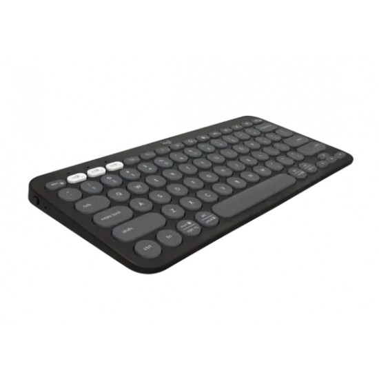 Клавиатура Logitech Pebble 2 Combo - TONAL GRAPHITE - US INT'L - 2.4GHZ/BT - N/A - INTNL-973 - UNIVERSAL Клавиатура Logitech Pebble 2 Combo - TONAL GRAPHITE - US INT'L - 2.4GHZ/BT - N/A - INTNL-973 - UNIVERSAL