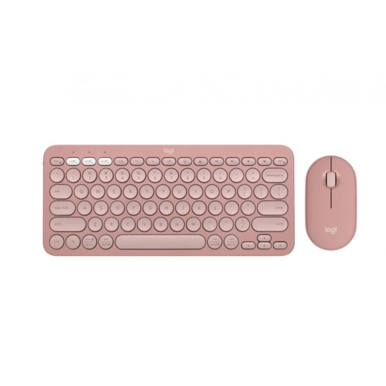 Клавиатура Logitech Pebble 2 Combo - TONAL ROSE - US INT'L - 2.4GHZ/BT - N/A - INTNL-973 - UNIVERSAL Клавиатура Logitech Pebble 2 Combo - TONAL ROSE - US INT'L - 2.4GHZ/BT - N/A - INTNL-973 - UNIVERSAL