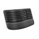 Клавиатура Logitech Wave Keys wireless ergonomic keyboard - GRAPHITE - US INT`L - 2.4GHZ/BT - N/A - INTNL-973 - UNIVERSAL Клавиатура Logitech Wave Keys wireless ergonomic keyboard - GRAPHITE - US INT`L - 2.4GHZ/BT - N/A - INTNL-973 - UNIVERSAL