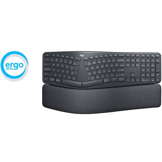 Клавиатура Logitech Wireless Keyboard ERGO K860, US INTL, Central, Graphite Клавиатура Logitech Wireless Keyboard ERGO K860, US INTL, Central, Graphite