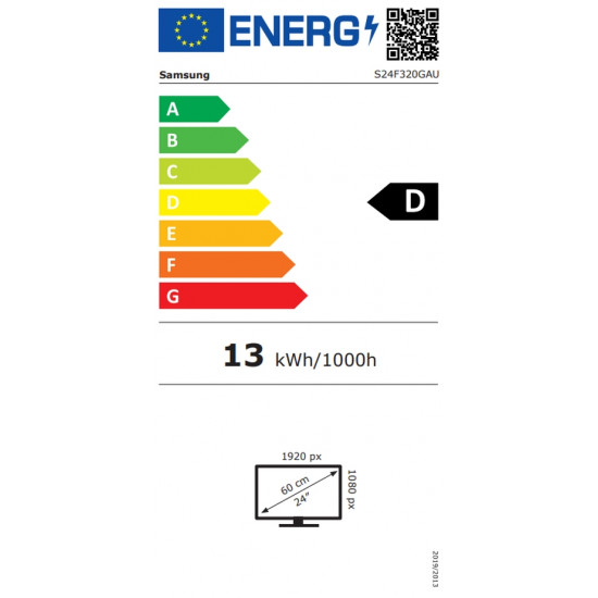 Samsung LS24F320 24" IPS LED, 1920x1080, 5ms, 120 Hz, 250cd/m2,HDMI Black Samsung LS24F320 24" IPS LED, 1920x1080, 5ms, 120 Hz, 250cd/m2,HDMI Black