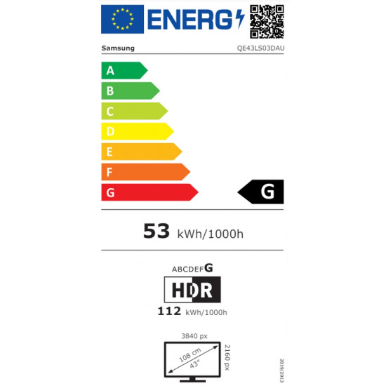 Телевизор Samsung 43" 43LS03 Frame AI 4K UHD LED TV SMART Tizen Charcoal Black Телевизор Samsung 43" 43LS03 Frame AI 4K UHD LED TV SMART Tizen Charcoal Black