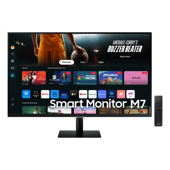 Samsung 32DM702 32" VA LED, SMART 3840x2160 2xUSB 2.0, 2xHDMI 1.4, USB-C, Wi-Fi 5, Bluetooth, Speakers, Black Samsung 32DM702 32" VA LED, SMART 3840x2160 2xUSB 2.0, 2xHDMI 1.4, USB-C, Wi-Fi 5, Bluetooth, Speakers, Black