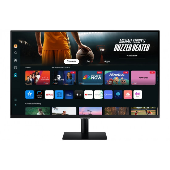 Samsung 32DM702 32" VA LED, SMART 3840x2160 2xUSB 2.0, 2xHDMI 1.4, USB-C, Wi-Fi 5, Bluetooth, Speakers, Black Samsung 32DM702 32" VA LED, SMART 3840x2160 2xUSB 2.0, 2xHDMI 1.4, USB-C, Wi-Fi 5, Bluetooth, Speakers, Black