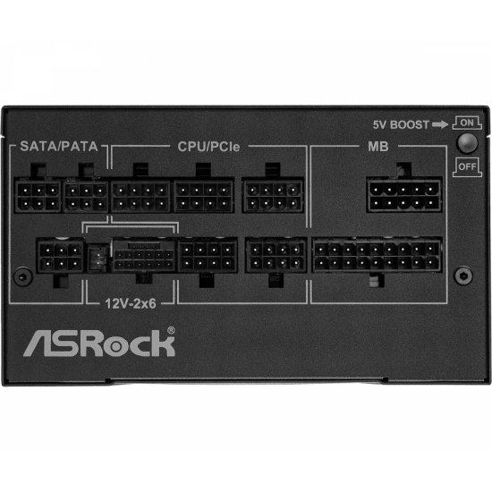 Захранващ блок ASRock Phantom Gaming 1000W 80+ Gold, PCIe 5.1 Захранващ блок ASRock Phantom Gaming 1000W 80+ Gold, PCIe 5.1