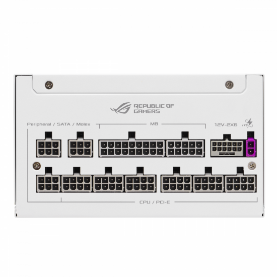 Захранващ блок ASUS ROG STRIX 1000W White Edition, 80+ Platinum PCIe 5.1, Fully Modular Захранващ блок ASUS ROG STRIX 1000W White Edition, 80+ Platinum PCIe 5.1, Fully Modular