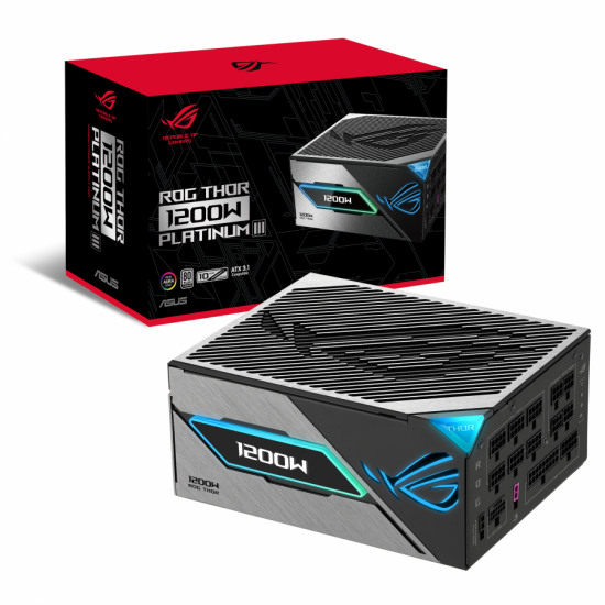 Захранващ блок ASUS ROG THOR III 1200W , 80+ Platinum PCIe 5.1, Fully Modular Захранващ блок ASUS ROG THOR III 1200W , 80+ Platinum PCIe 5.1, Fully Modular