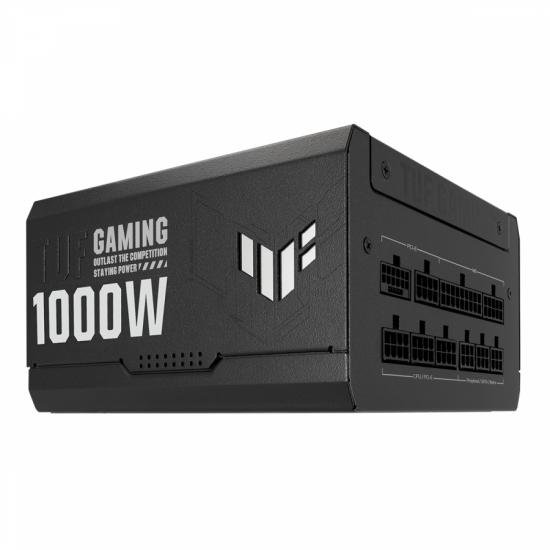 Захранващ блок ASUS TUF Gaming 1000W, 80+ Gold PCIe 5.0, Fully Modular Захранващ блок ASUS TUF Gaming 1000W, 80+ Gold PCIe 5.0, Fully Modular