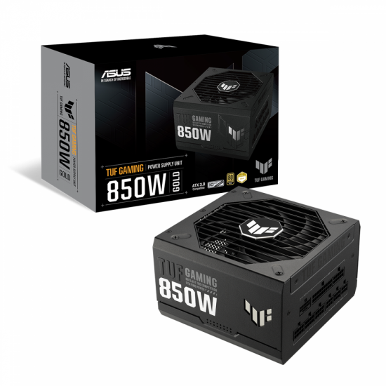 Захранващ блок ASUS TUF Gaming 850W, 80+ Gold PCIe 5.0, Fully Modular Захранващ блок ASUS TUF Gaming 850W, 80+ Gold PCIe 5.0, Fully Modular