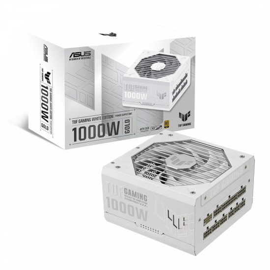 Захранващ блок ASUS TUF Gaming White 1000W Захранващ блок ASUS TUF Gaming White 1000W