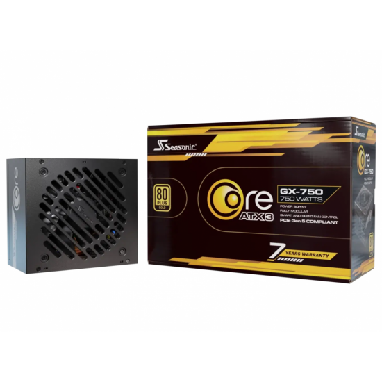Захранващ блок Seasonic CORE GX 750W 80+ Gold, Fully Modular, ATX 3.1, PCIe 5.0 Захранващ блок Seasonic CORE GX 750W 80+ Gold, Fully Modular, ATX 3.1, PCIe 5.0